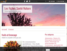 Tablet Screenshot of lesfiches-santenaturelle.com